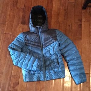 Nike puffer jacket women’s size M.